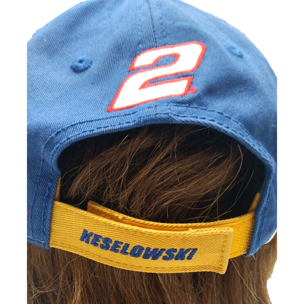 Vintage Miller Lite‎ Racing Flames Cap #2 NASCAR Keselowski Hat, adjustable - Picture 7 of 8